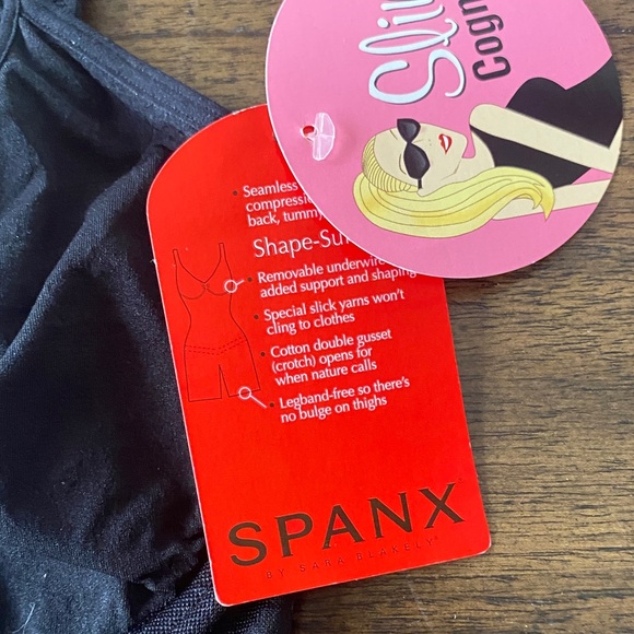 SPANX Spanxshape Invisible Mid-Thigh Bodysuit Black Size Small NWT - Picture 3 of 4